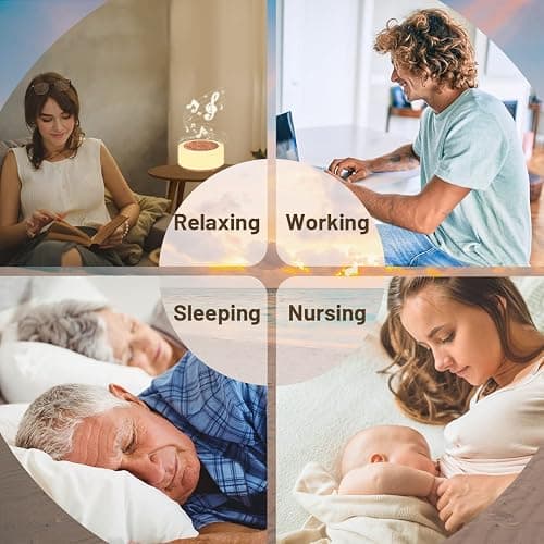ColourNoise Sound Machine White Noise Machine 12 Colors Night Lights Brown Noise Machine with 30 Soothing Sounds Sleep Sound Machine with 5 Timers Portable for Home Travel and Office thumbnail 7