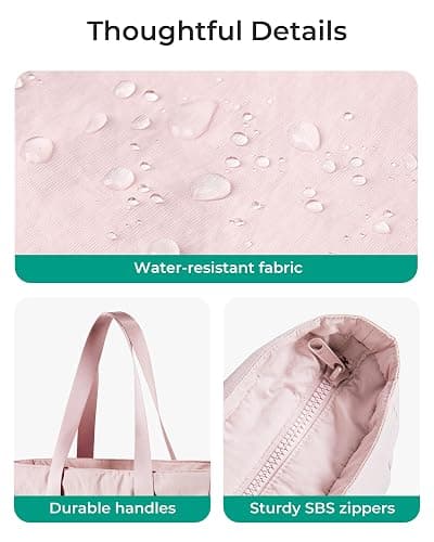 BAGSMART Tote Bag for Women, Tote Bag with Zipper Work Tote with Compartments Nurse Shoulder Hanbag for Travel, Gym thumbnail 6