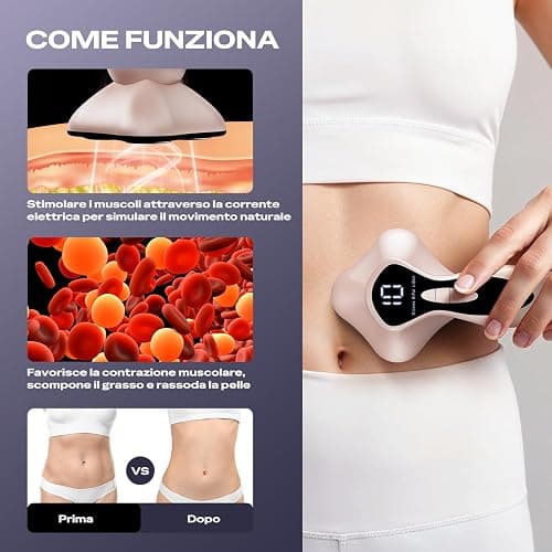 Massaggiatore Anticellulite Professionale, 3 in 1 Massaggiatore Anticellulite Elettrico Unisex per Vita, Pancia, Braccia, Glutei e Gambe (Oro Rosa) thumbnail 2