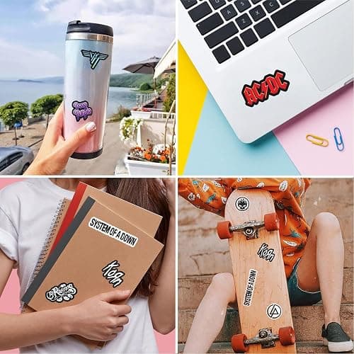 BulbaCraft Legendary Rock Band Stickers – Heavy Metal Laptop Decals - Vinyl Band Stickers for Adults, Rock Stickers and Decals, Gifts for Women & Men thumbnail 6