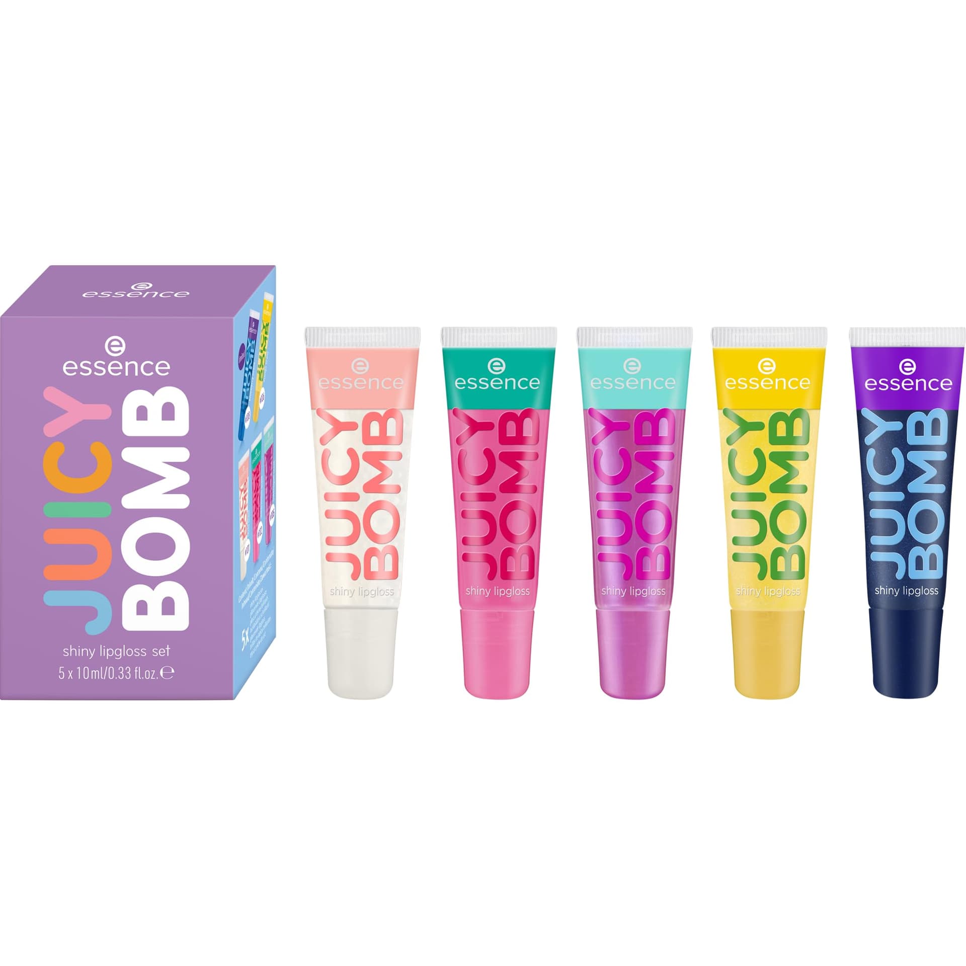 essence JUICY BOMB Glossy Lip Gloss Set (1pcs) - Image 1