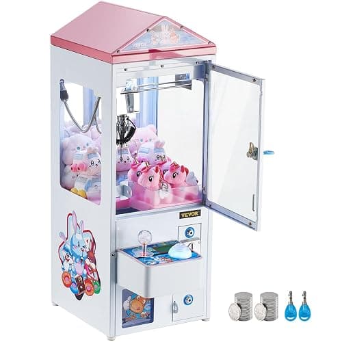 VEVOR Claw Machine, 0-3” Jaw Diameter 0-5” Jaw Lifting, Crane Prize Grabber Commercial Arcade Game Toys, Cool Fun Grab-and-Win Machine w/Light and Sound, Dispenser Vending Toy for Kids,Boys &Girls thumbnail 9