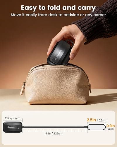 Glocusent 20 LED Book Light for Reading in Bed, Eye Caring Reading Light, 5 Colors & 5 Brightness 3–100LM Dimmable, 1200mAh Rechargeable to 90 Hrs, Lightweight Clip on Light for Book Lovers thumbnail 7