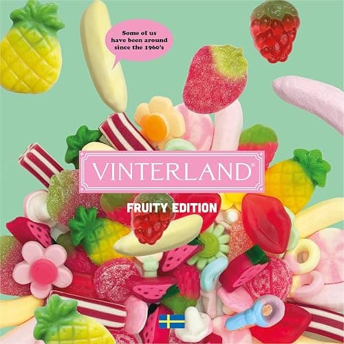 VINTERLAND - Fruity Swedish Candy Mix (1.2 Pounds) - Assorted Swedish Candy Sweet Mix - Red Strawberry Licorice - Yellow Bananas - Pink Mushrooms - Happy Flowers - Juicy Berries - Circus Pens, and more - Fruity Edition thumbnail 3