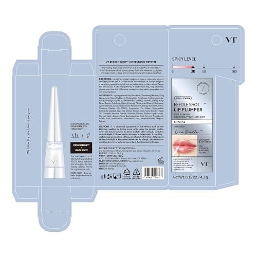 VT COSMETICS Reedle Shot Lip Plumper, Hydrate & Volumize Lip Gloss, Smooth Lip Wrinkles, Korean Lip Plumper, High Shine, Lip Enhancer, Hyaluronic Acid, 0.15 oz. (Crystal (Glitter)) thumbnail 7