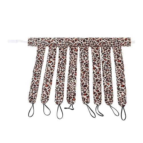 YiQiYi No Heat Hair Curler Headband for Long Hair, Satin Heatless Curling Rod with Adjustable Strap Overnight No Heat Curling Roller for Women and Girls Waves and Curls (Leopard Color) thumbnail 2