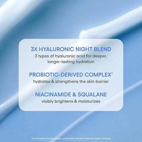 LANEIGE Water Sleeping Mask: Hydrating Korean Overnight Mask with Squalane & Probiotic-Derived Complex, for Bright, Glowing Skin & Barrier Support thumbnail 3