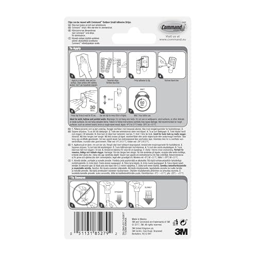 Command Decorating Clips, Pack of 20 Mini Hooks and 24 Small Adhesive Strips thumbnail 12