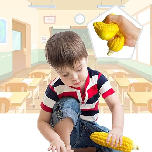 funnysquee Corn Squishies Stress Relief Novelty Toy Soft Scented Simulation Corns Squeeze Toys Cute Birthday Gift for Kids (Corn) thumbnail 2