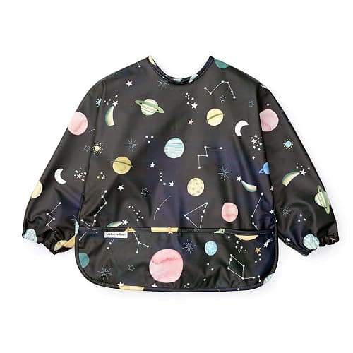 Loulou Lollipop Long Sleeve Mess Free Waterproof Bibs, for baby boys and girls 6-36 Months, Machine Washable, Travel Friendly - Image 1