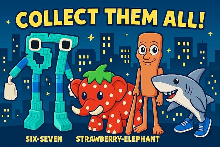 Monkey Stix 2 Pack Italian Brainrot 6-7 Strawberry Elephant 67 Meme Articulated Desk Figurines Funny Six Seven Internet Meme, Novelty Gift for Christmas Holidays Birthday Party Favors thumbnail 9