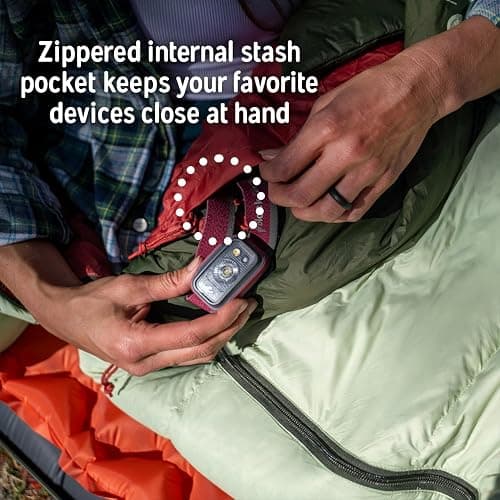 Kelty Cosmic 20 Down Mummy Sleeping Bag for Backpacking, Campers, 550 Fill Power, Recycled Fabrics with PFAS-Free DWR, Designed in Sunny Colorado, thumbnail 3