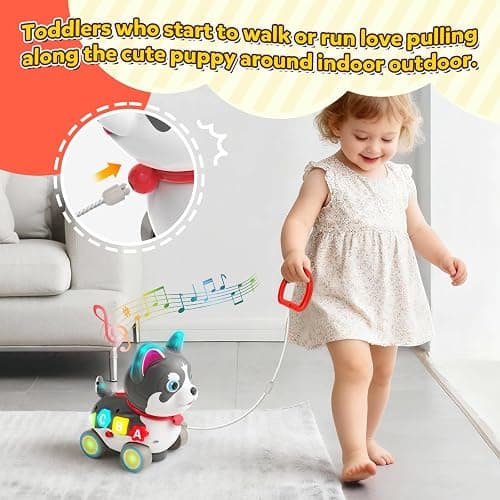 Baby Toys for 6-12-18 Month, 3-in-1 Musical Puppy Toy, Crawling & Walking Toys for 1 Year Old Boy Girl Gifts, Bilingual Learning Educational for 7 8 9 10 Months Developmental Toy thumbnail 6