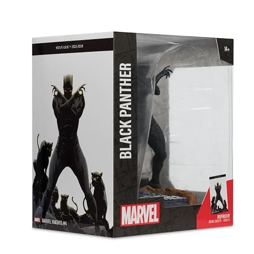 McFarlane Toys Marvel Black Panther 1:10th Scale Collectible with Scene (Marvel Knights #4) thumbnail 8
