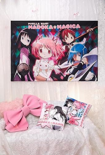Micotaku Officially Licensed Puella Magi Madoka Magica Tapestry – 2 Designs Anime Game Room Wall Hanging 60X40 Inch thumbnail 2
