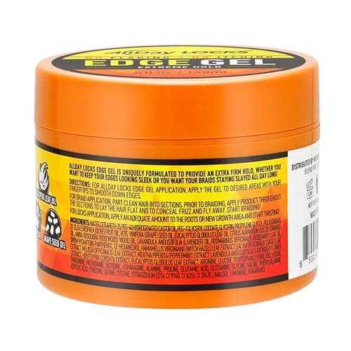 AllDay Locks Edge Gel (5 oz) | Extreme Hold, Moisturizing Edge Control Smoother | Eucalyptus, Rosemary, Olive Oil | No Frizz, Flakes, or Grease | Sleek 'n Slay Edge & Baby Hairs | 5 oz thumbnail 3