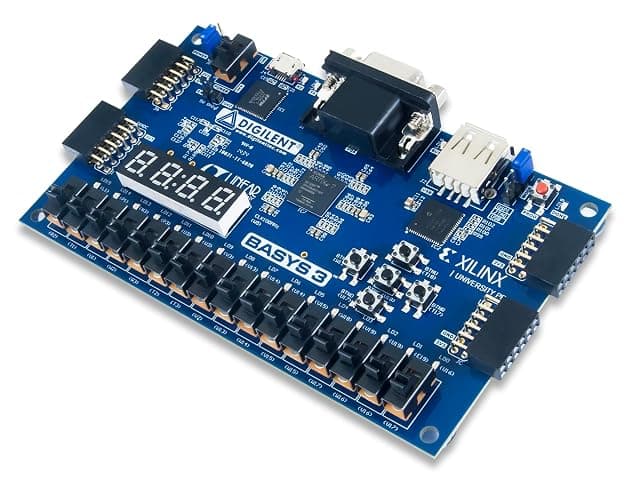 Digilent Basys 3 Artix-7 FPGA Trainer Board: Recommended for Introductory Users - Image 1