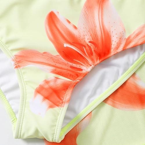 Girls Bikini Set 3 Piece - High Waisted Bikini with Skirt Floral Swimsuits for Teens Girls 9-16 thumbnail 9