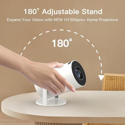 [Built-in Apps & 2026 Upgraded] WEMI Mini Portable Projector Mini Projecteur Portatif with WiFi 6 and Bluetooth 5.4 for Bedroom Smart Movie for iPhone Cell Phone Android OptiBarrel 500 thumbnail 10