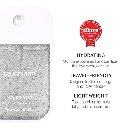 Touchland Hydrating Hand Sanitizer Spray – Confetti Cake Trio Set, Dye Free – 3 x 1 FL OZ Travel Size Mists thumbnail 2