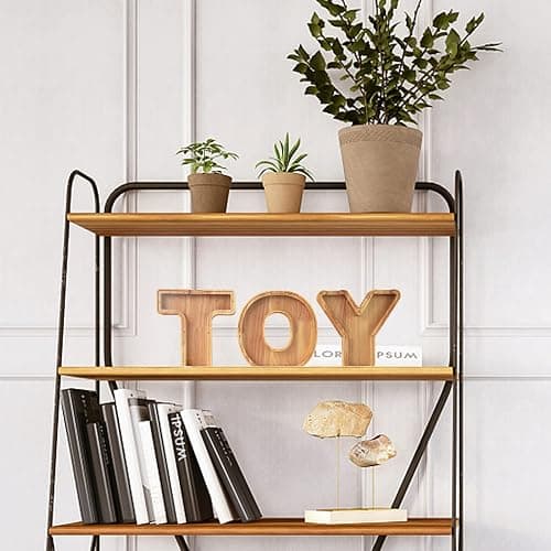 WOOD CITY Letter Piggy Bank for Adults Boys Girls Kids, Wooden 9 inch Large Personalized Bills and Coins Bank Money Box, Customized Name DIY Creative Gift for Real-Money, Alphabet Decorations (N) thumbnail 9