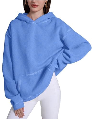 Dnzzs Acid Wash Hoodie for Womens Pullover Oversized Women's Fashion Hoodies & Sweatshirts Vintage Sweatshirt Heavyweight thumbnail 2