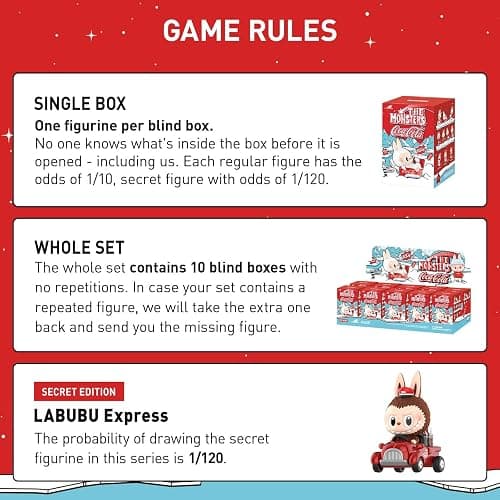 POP MART The Monsters Coca-Cola Series, 10PCs Blind Box Figures, Random Design Action Figures Collectible Toys Home Decorations, Holiday Birthday Gifts, Whole Set thumbnail 4