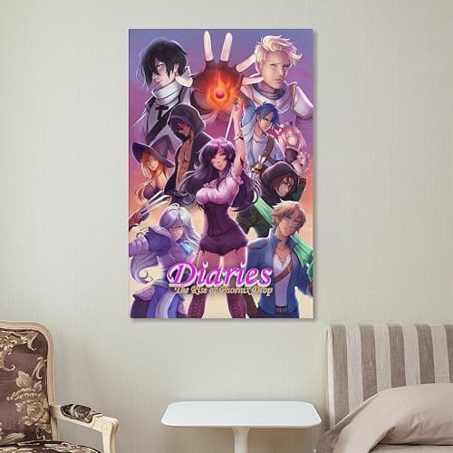 GERRIT Anime Aphmau Diaries Canvas Poster Canvas Wall Art Posters For Room Aesthetic And DecorCanvas Painting Wall Art Poster for Bedroom Living Room Decor 24x36inch(60x90cm) Unframe-style thumbnail 7