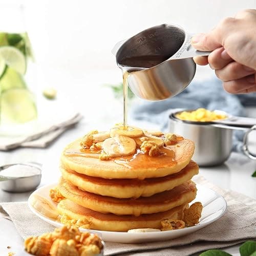 Spring Chef Stainless Steel Measuring Cups & Spoons Set of 20 with Leveler, Nesting 7 Metal Measuring Cups & 13 Spoons for Dry & Liquid Ingredients, Dishwasher Safe Kitchen Tools for Cooking & Baking thumbnail 7