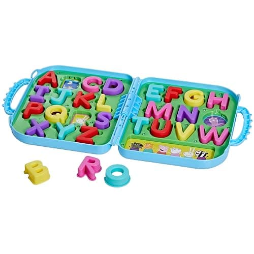 Peppa Pig Peppa’s Alphabet Case, ABC Learning Toys, Puzzle Preschool Games for Classroom, Back to School Gifts for Kids, Ages 3+ - Image 1