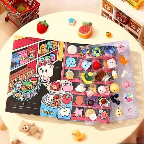 FUFUSQUISHY 30Pcs taba Squishy Toys Party Favors for Kids 4-8 8-12 Silicone Stress Relief Fidget Toys Treasure Box Classroom Birthday Xmax Gifts fufu Squishy thumbnail 2