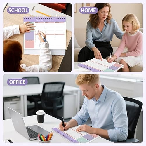 Weekly To Do List Notepad, 52 Undated Sheets (8.5"×11"), Undated Weekly Planner for Women & Men, Desk Accessories and Supplies for Office, Home, and School thumbnail 8