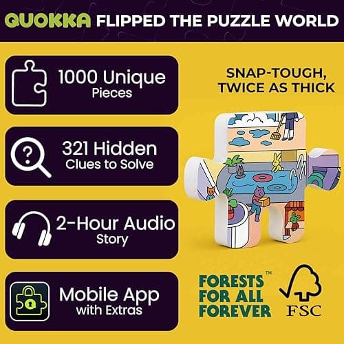 QUOKKA 1000 Piece Jigsaw Puzzle for Adults Cruise Vistas – Premium Box Packaging with Extra Fun Challenges - Stunning Scenic Animal Puzzle - Perfect for Relaxation & Creativity & Gift Giving thumbnail 4