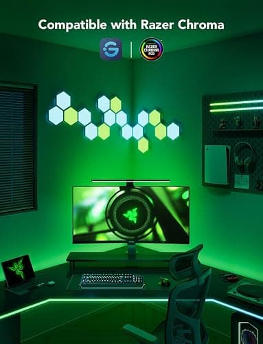 Govee Gaming Light for Monitor G1, RGBIC LED Backlight for 27-34 Inch PC, Smart LED Lights for Monitors with Color Matching, Adapts to Curved Monitors, Double Strip Light Beads with 123 Scene Modes thumbnail 7