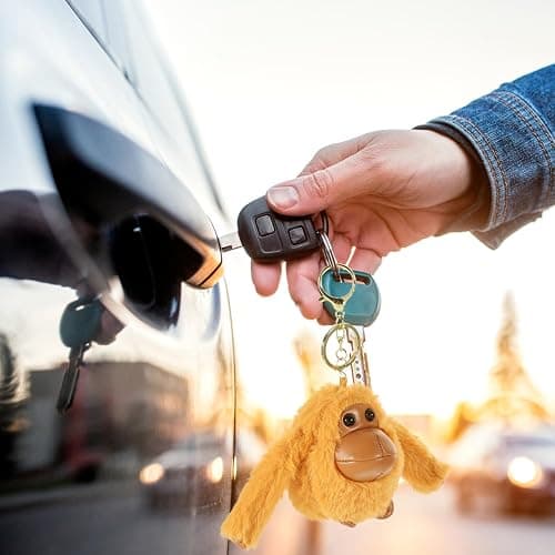 LUOZZY 2 Pcs Plush Gorilla Panda Keychain Cartoon Animal Keychain Plush Doll Keyrings Bag Backpack Hanging Charms thumbnail 3