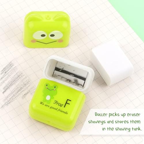 Tamaki 6 Pack Erasers for Kids, Cute Erasers with Cover and Roller, Pencil Rubber Eraser for Party Favors Gift Supplies (Model B) thumbnail 4