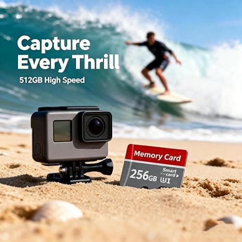 Poxfun 256GB 2Pack Memory Card, Grey TF Card Waterproof Durable Memory Carte for Camera/Monitoring/Action Camera/Smartphone/Drone/Computer(2pcs*256GB thumbnail 2