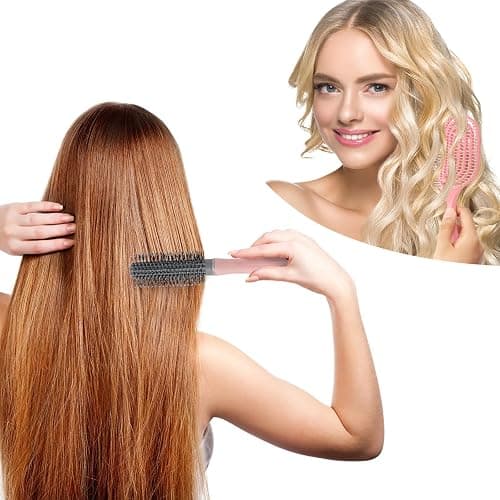 FIDWALL Hair Brush Set,14 Pcs Hair Brushes Hairdressing Tools,Includes Transparent Cosmetic Bag,Spray Bottle,Edges Brush,Curly Hair Brush,Round Brush,Scalp Brush And Hair Clips,Hair Care Styling Tools thumbnail 3