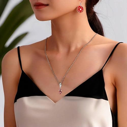 RZCXBS SpiderMan Pendant Necklace for Women and Man,Red Adjustable Spider Jewelry Chain,Ideal Spider Man's Pink Gift for spider man Fans,Cosplay,Daily Wear thumbnail 7
