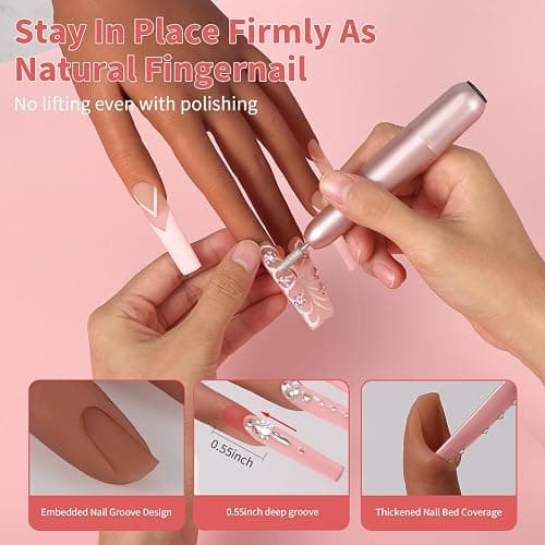 Silicone Practice Hand for Acrylic Nails: Soft Touch Liquid Silicone - Flexible Realistic Nail Mannequin Hand Practice for Training (BROWN) thumbnail 5