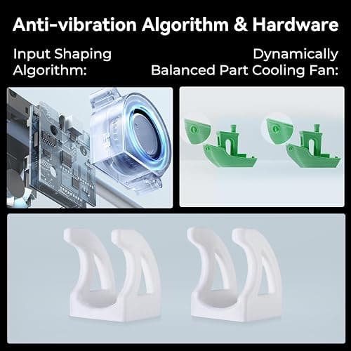 Creality 3D Printer K1 SE, 600mm/s High-Speed Fully Assembled K1 Upgrade 3D Printer for Kids and Beginners, Flagship-Level Direct Extruder Auto Leveling Tri-Metal Nozzle Print Size 250x220x220mm thumbnail 8