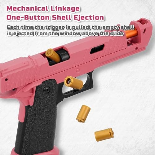 Soft Bullet Toy Gun Shell Ejecting with 120 Bullets, Rapid-fire Realistic Toy Gun for Boys, Shooting Game Toy Pistol Model Gun, Christmas Birthday Gifts for Boys Girls Age 6+ (Red) thumbnail 4