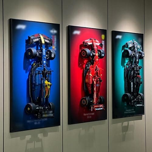 iLuane Display Wallboard for Lego Technic Oracle Red Bull Racing Car 42206, Adult Collectibles Wall Mount, Home or Office Décor, Gradient Color (No Car Included) thumbnail 3