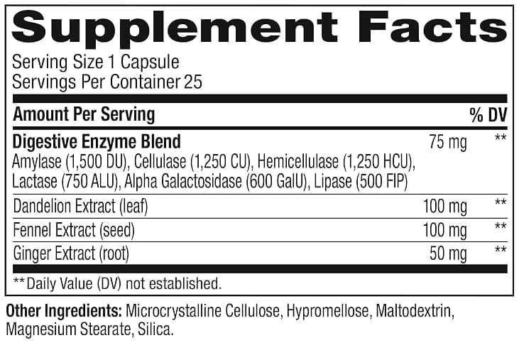 OLLY Beat The Bloat Capsules, Digestive Support Enzymes, Supplement for Women - 25 Count thumbnail 7