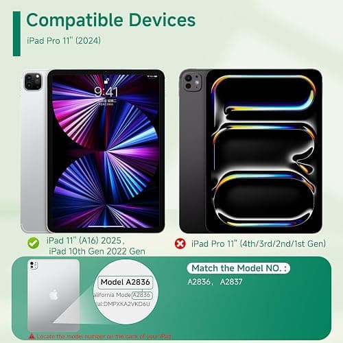 IRUYO FL Nano-Suction Paper Feel Screen Protector for iPad Pro 11 inch 2024, Removable, Reusable, Write as Real Paper, Anti Glare, Stable thumbnail 4