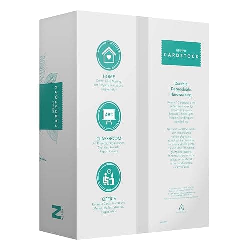 Neenah White Index Paper, Mediumweight, 300 Sheets, 199 gsm, 94 Brightness, 8.5" x 11" - MORE SHEETS! (91635) - 1 thumbnail 8