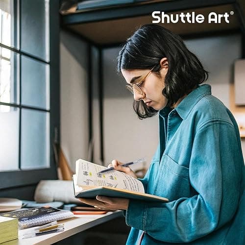Shuttle Art Colored Pens, 22 Black White Gray & Metallic Tone Colors Cute Journal Pens 0.6mm Fine Point Colored Gel Pens for Black Paper Writing Drawing Journaling Note Taking School Office Home thumbnail 2