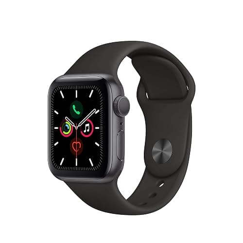 Apple Watch Series 5 (GPS, 40MM) - Space Gray Aluminum Case with Black Sport Band (Renewed) - Image 1