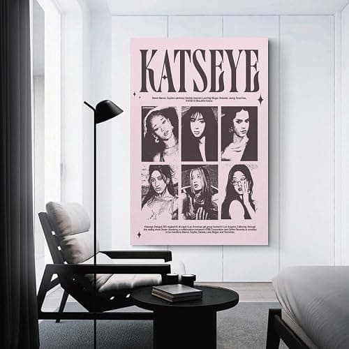 KATSEYE Merch Wall Art Poster Scroll Canvas Painting Picture Living Room Decor Home Framed/Unframed 12x18inch(30x45cm) thumbnail 3