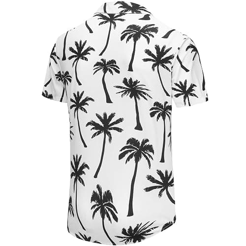 KYKU Funky Hawaiian Shirt for Men Palm Beach Shirts Tropical Vacation Clothes thumbnail 6